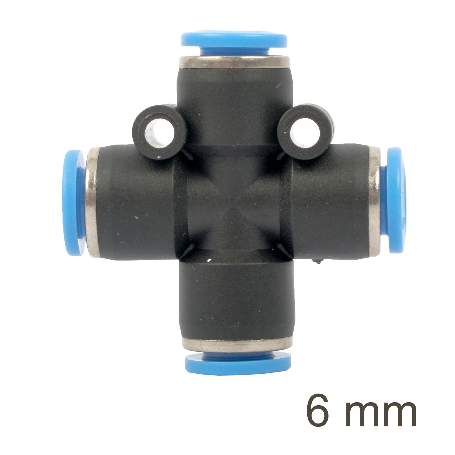 Pu Hose Fitting 4 Way Connector 6mm